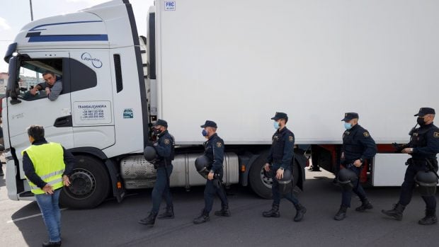 agentes huelga de transportes