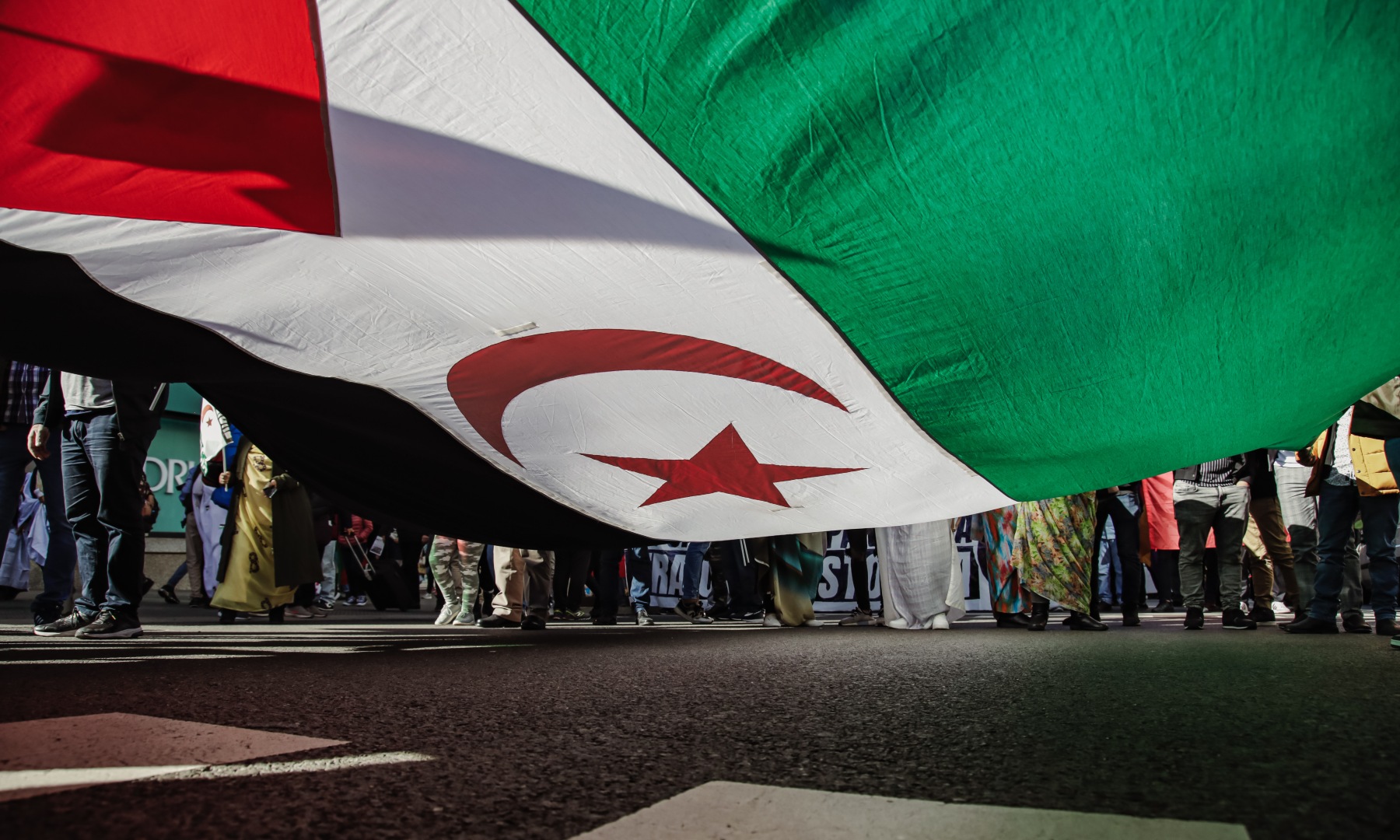 Manifestación del Frente Polisario.