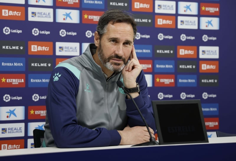 Vicente Moreno, hoy en rueda de prensa