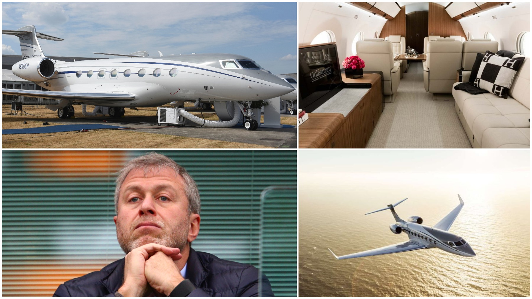 Abramovich y su avión privado.