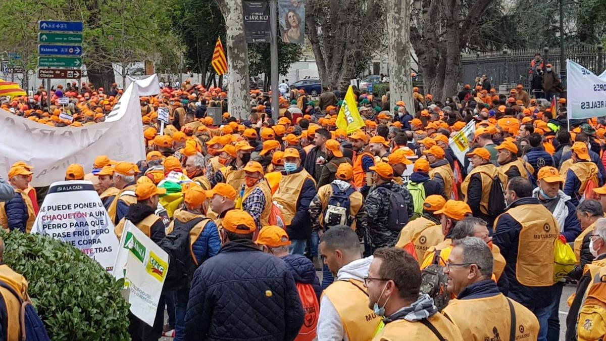 Manifestación del campo en Madrid este 20 de marzo.