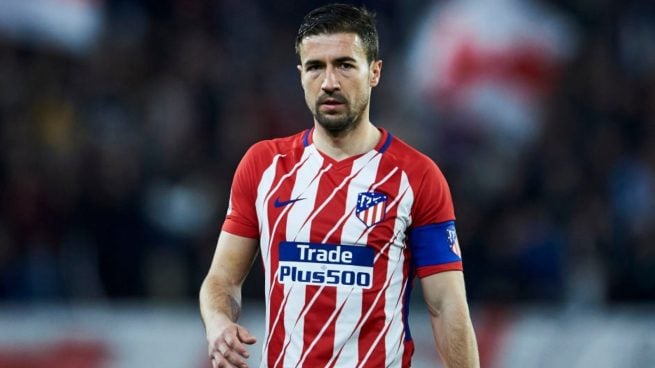 Gabi, con el Atlético.