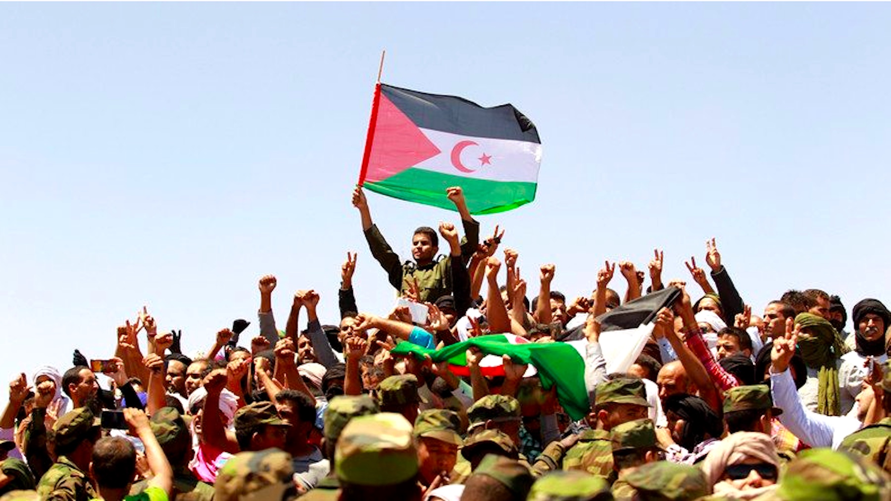 Manifestación en el Sáhara