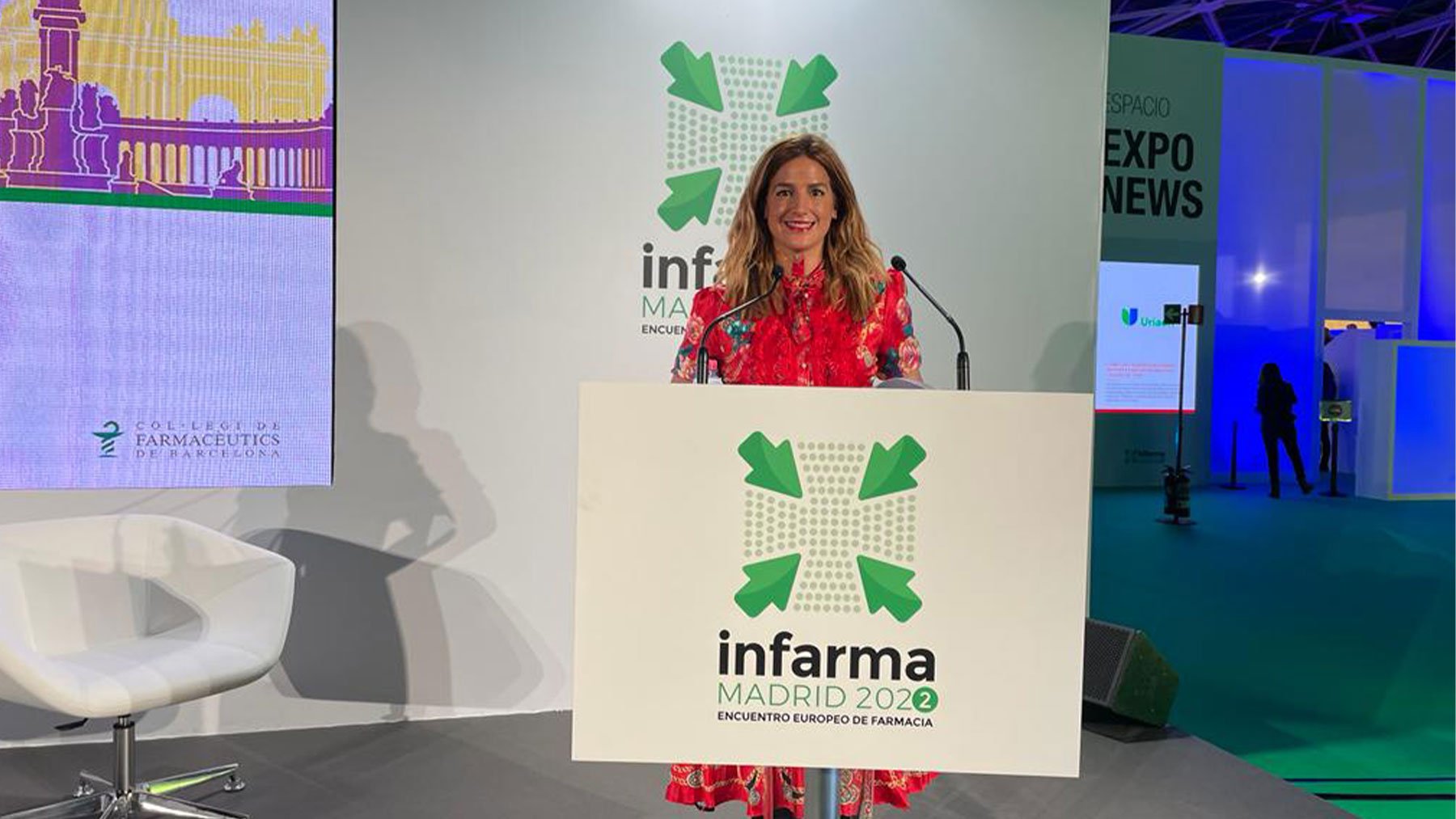 Elena Mantilla durante la inauguración de Infarma Madrid 2022.