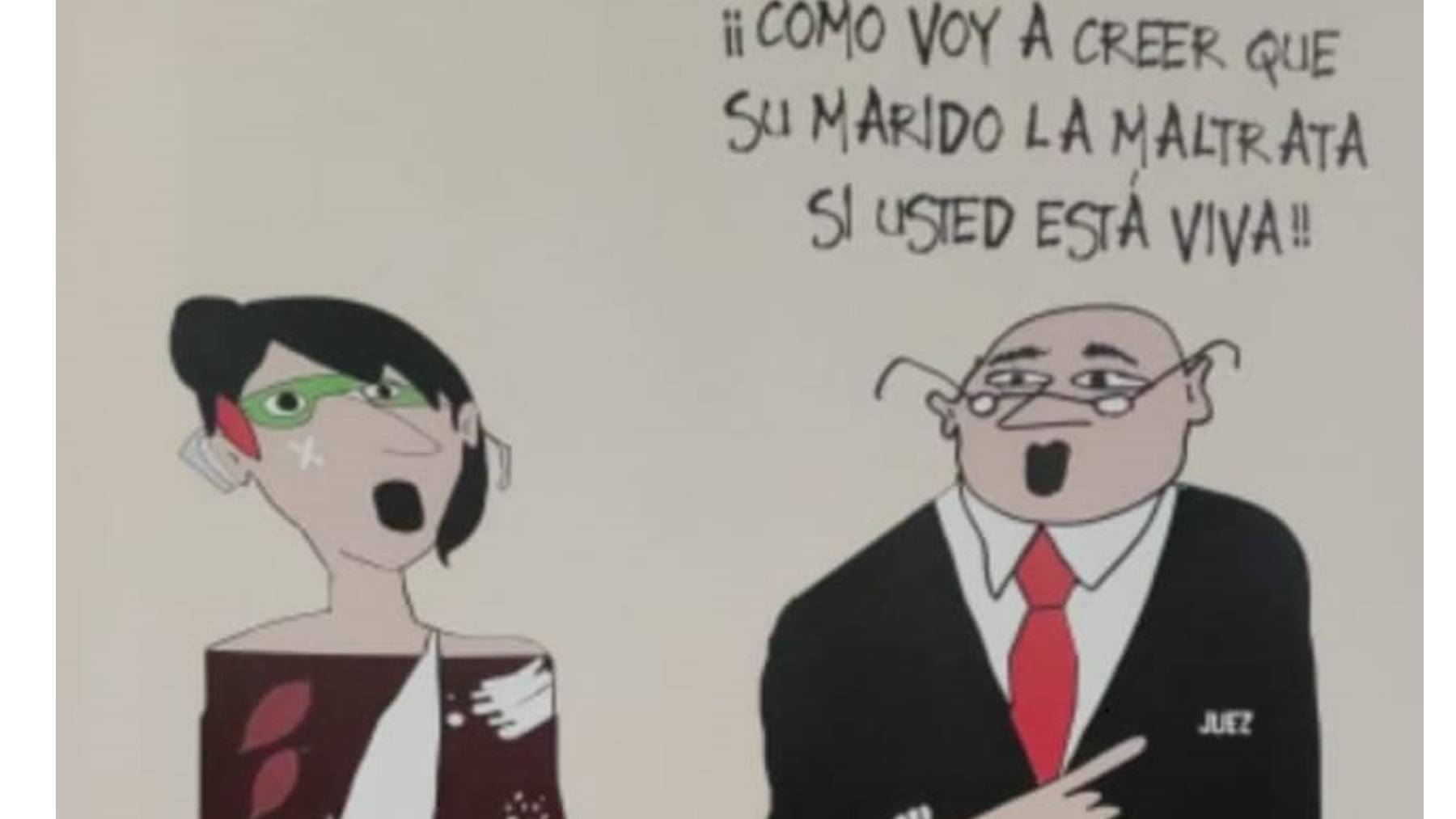 Una de las ilustraciones de la exposición feminista organizada por el Govern de Baleares.