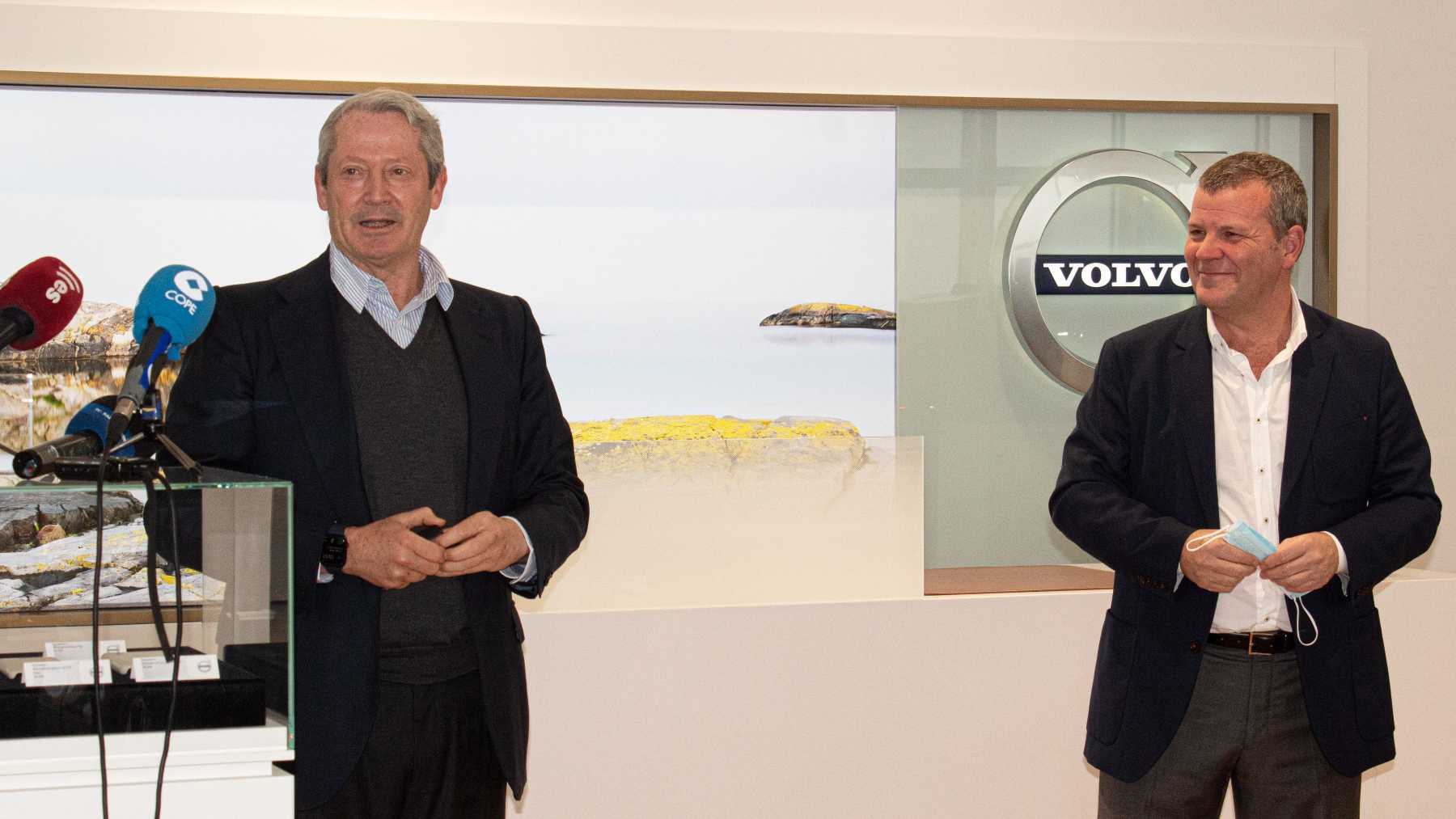 José María Galofré, consejero delegado de Volvo Car España y Andrés Vidal, director general del Grupo Autovidal. AUTOVIDAL