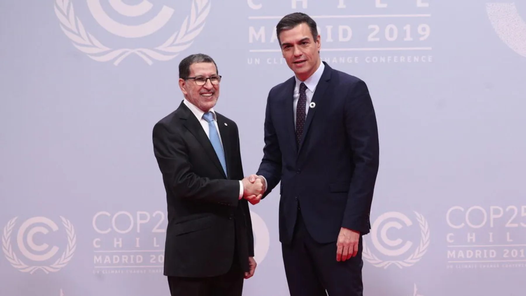 Pedro Sánchez y el presidente marroquí.