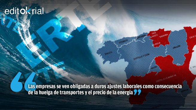 La amenaza de ERTE masivos se intensifica a medida que la huelga de los transportistas no ve su fin y que negros nubarrones se ciernen sobre la economía española.