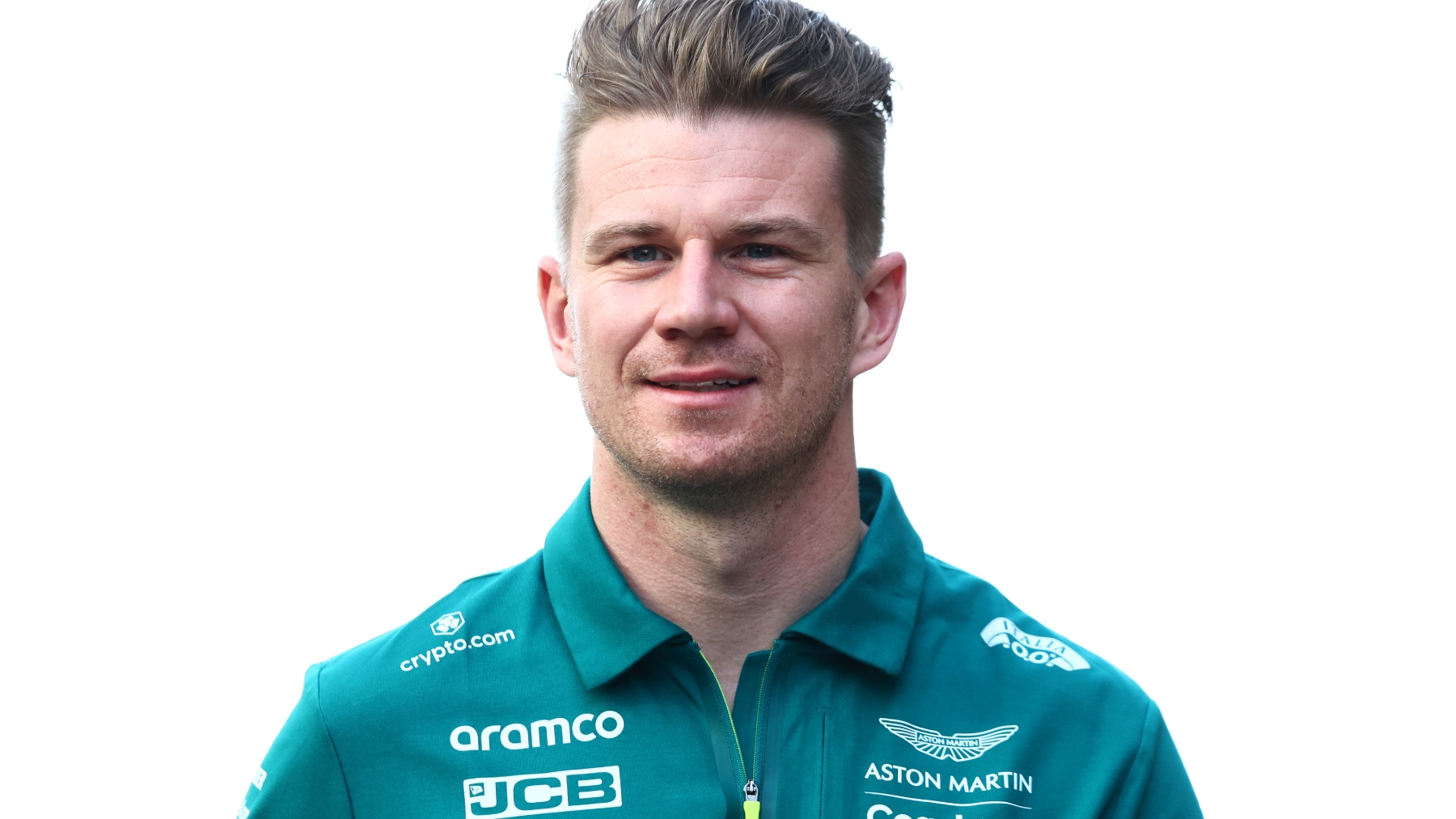 Niko Hulkenberg con el uniforme de Aston Martin. (Getty)