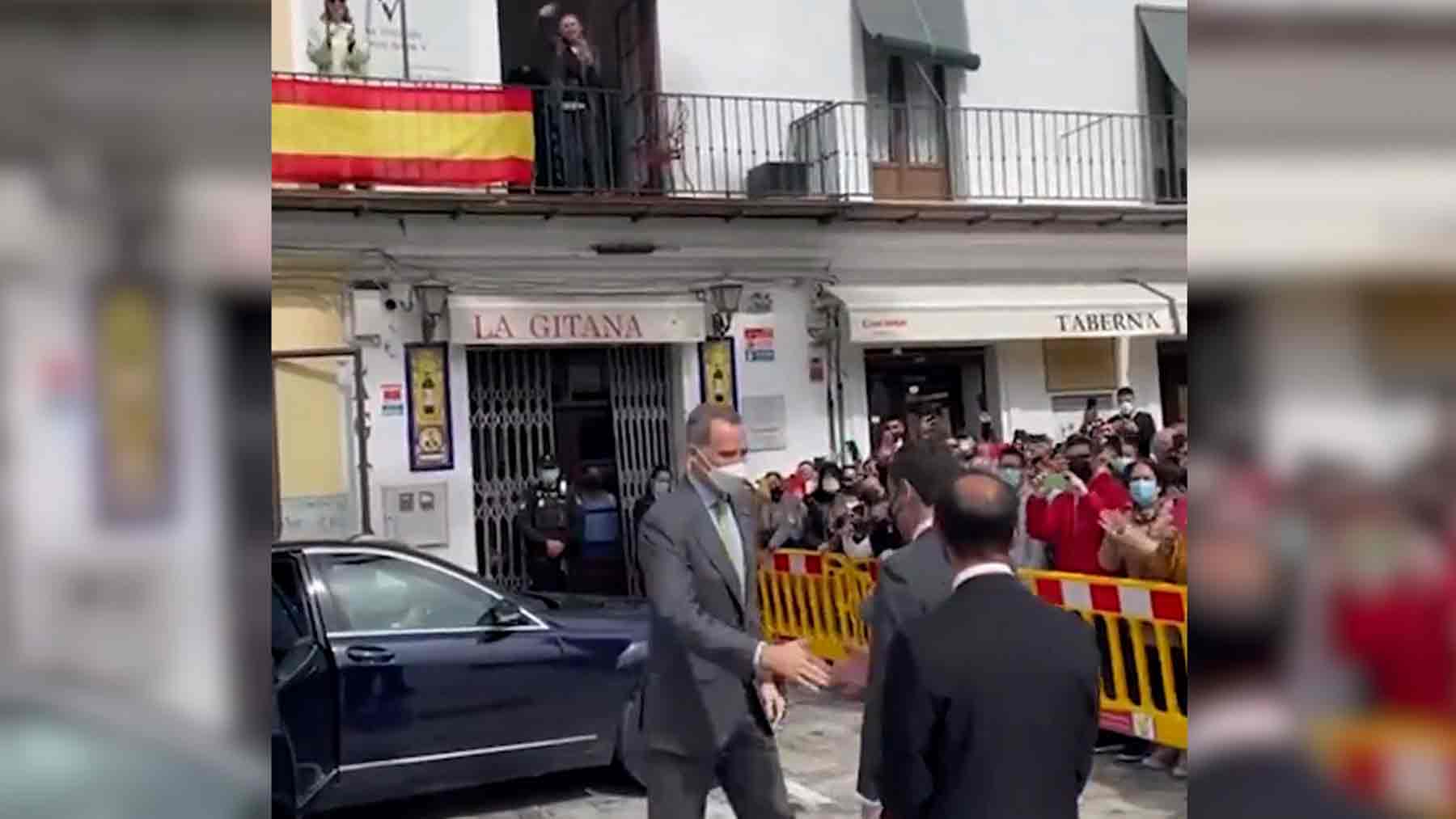 Visita del Rey Felipe VI a Sanlúcar de Barrameda (Cádiz).