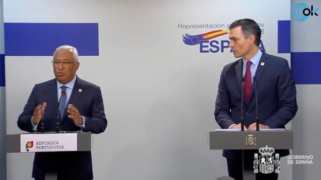 Pedro Sánchez y Antonio Costa comparecen tras el Consejo Europeo.