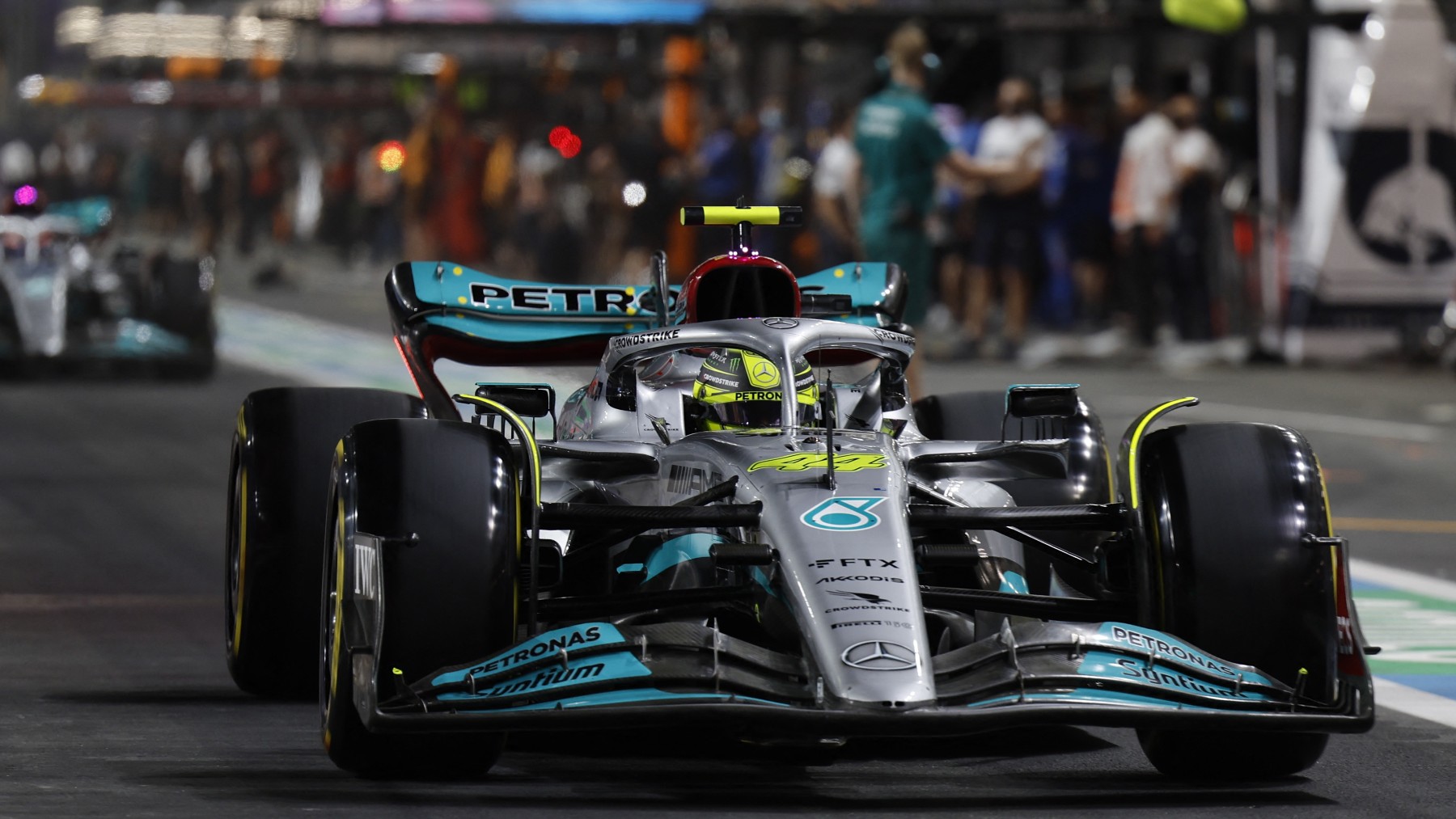 Hamilton, en el GP de Arabia Saudí. (AFP)