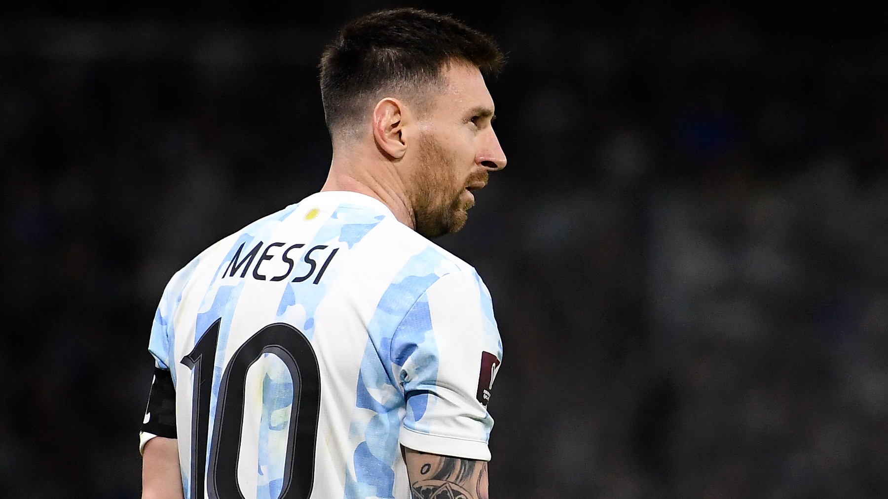 Messi en el Argentina-Venezuela. (Getty)