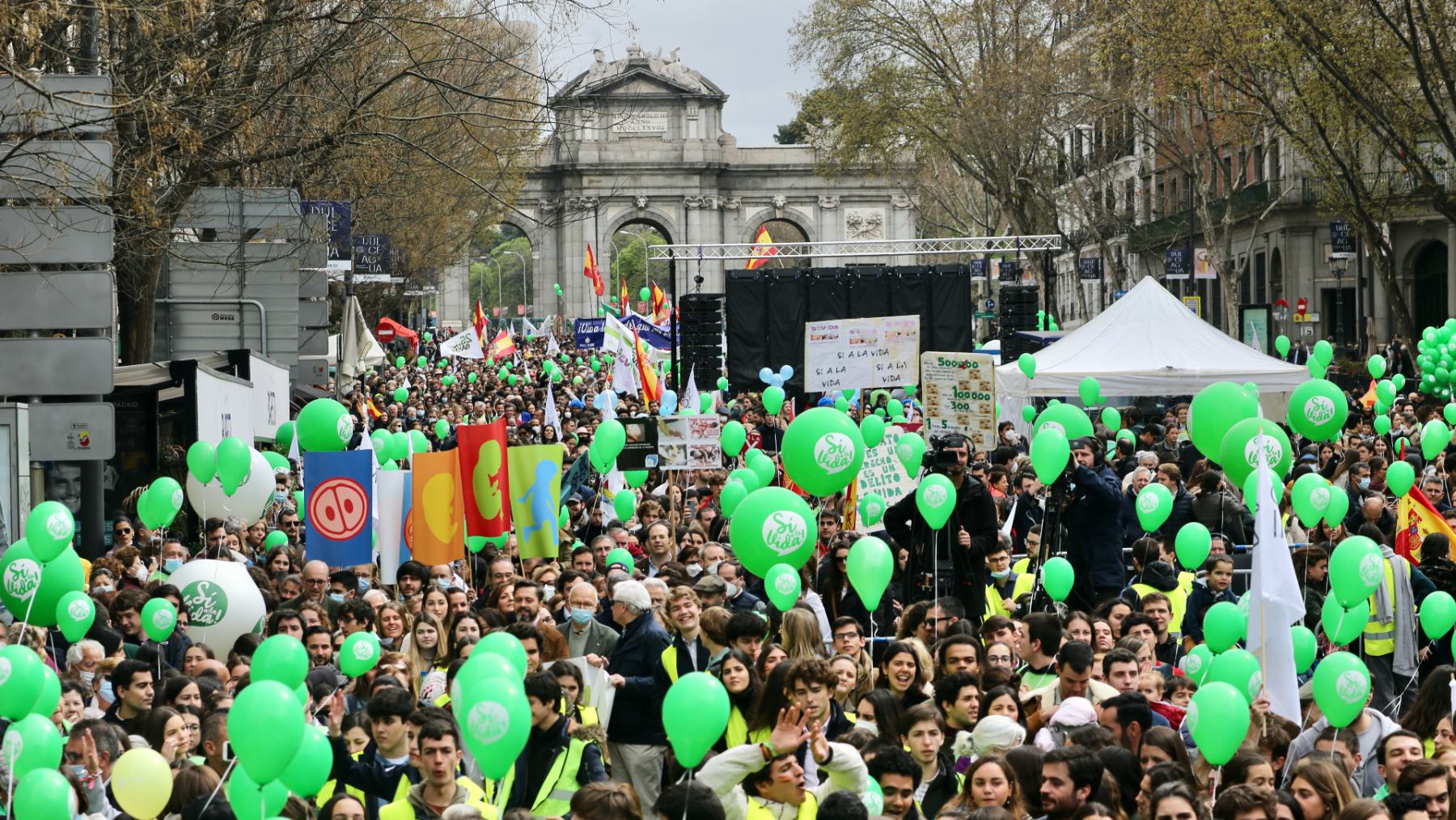Manifestación provida este domingo en Madrid.