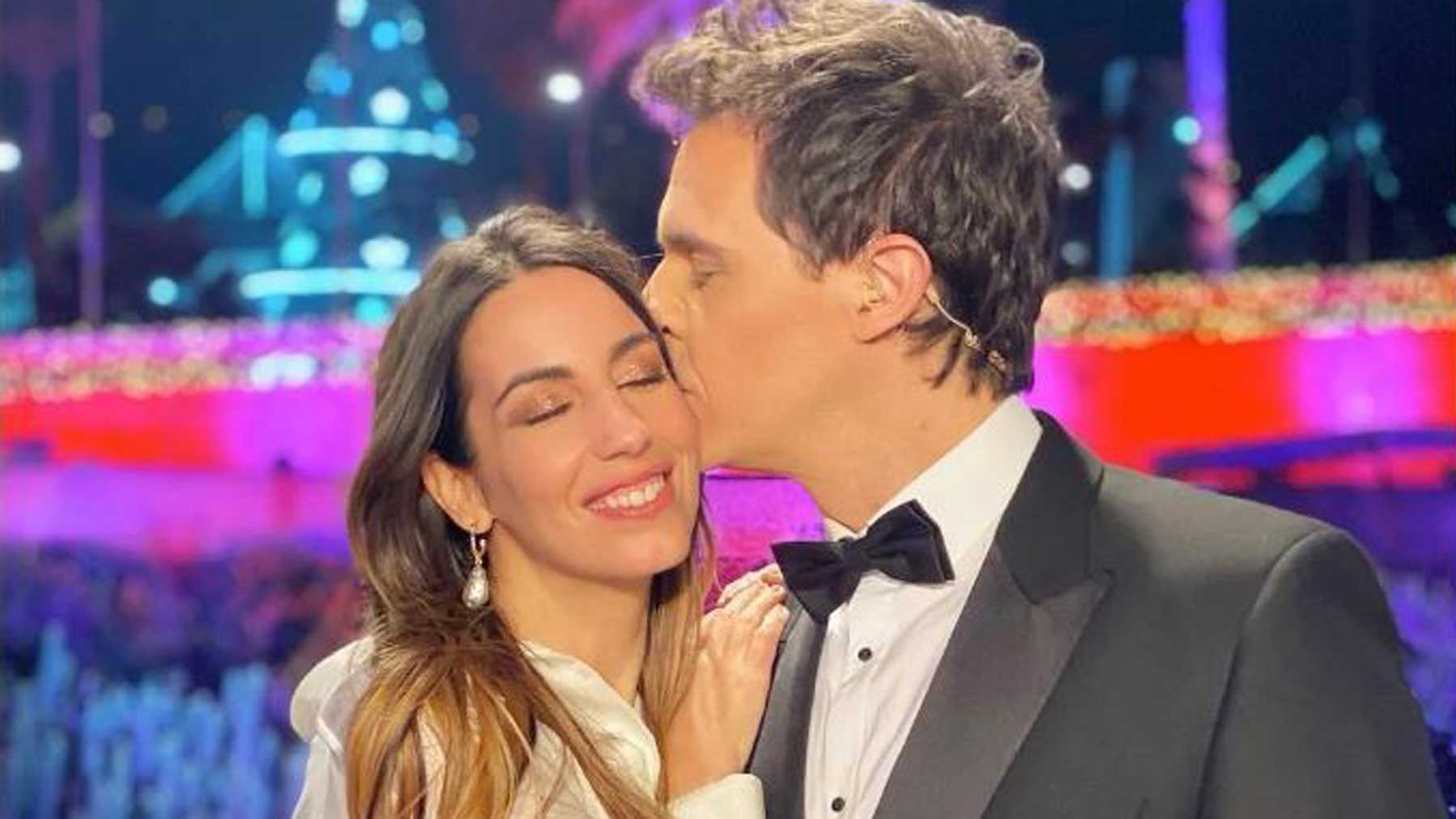 Christian Gálvez y Almudena Cid, en una imagen compartida por la gimnasta el año pasado en sus redes sociales