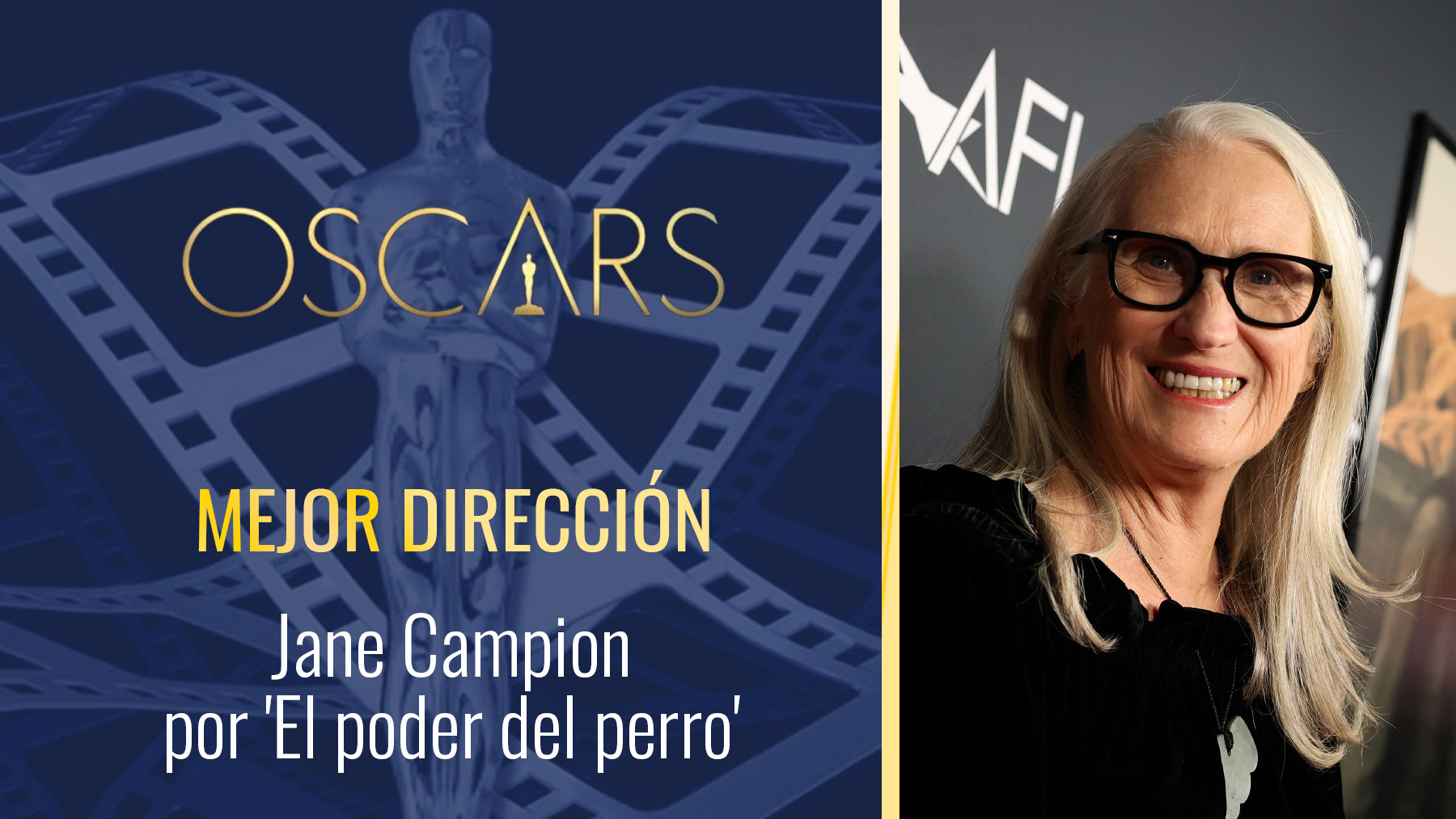 Jane Campion, Oscar a la mejor dirección por ‘El poder del perro’