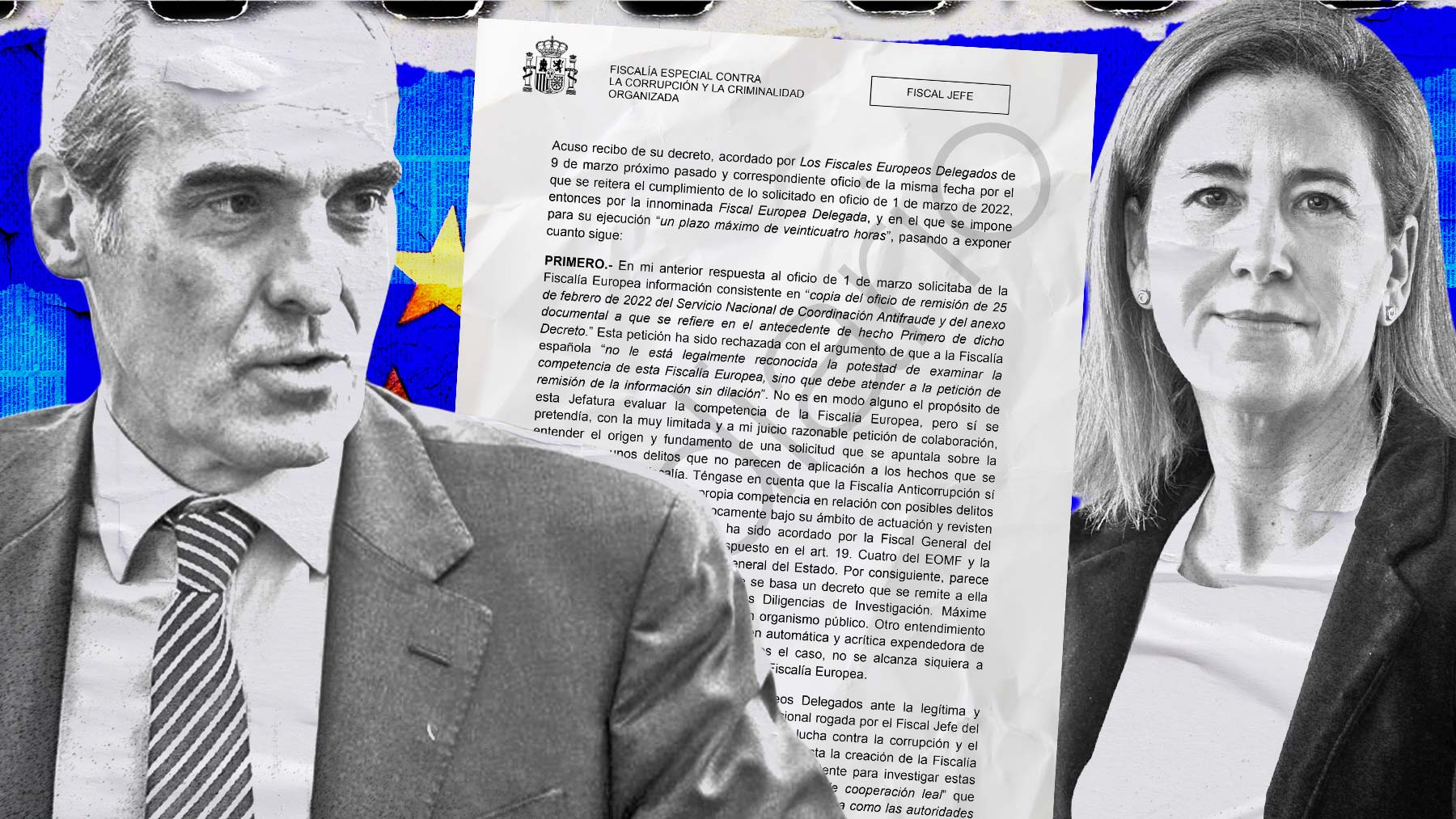 Fiscal de Anticorrupción Alejandro Luzón y la fiscal española en la Fiscalía Europea Concha Sabadell