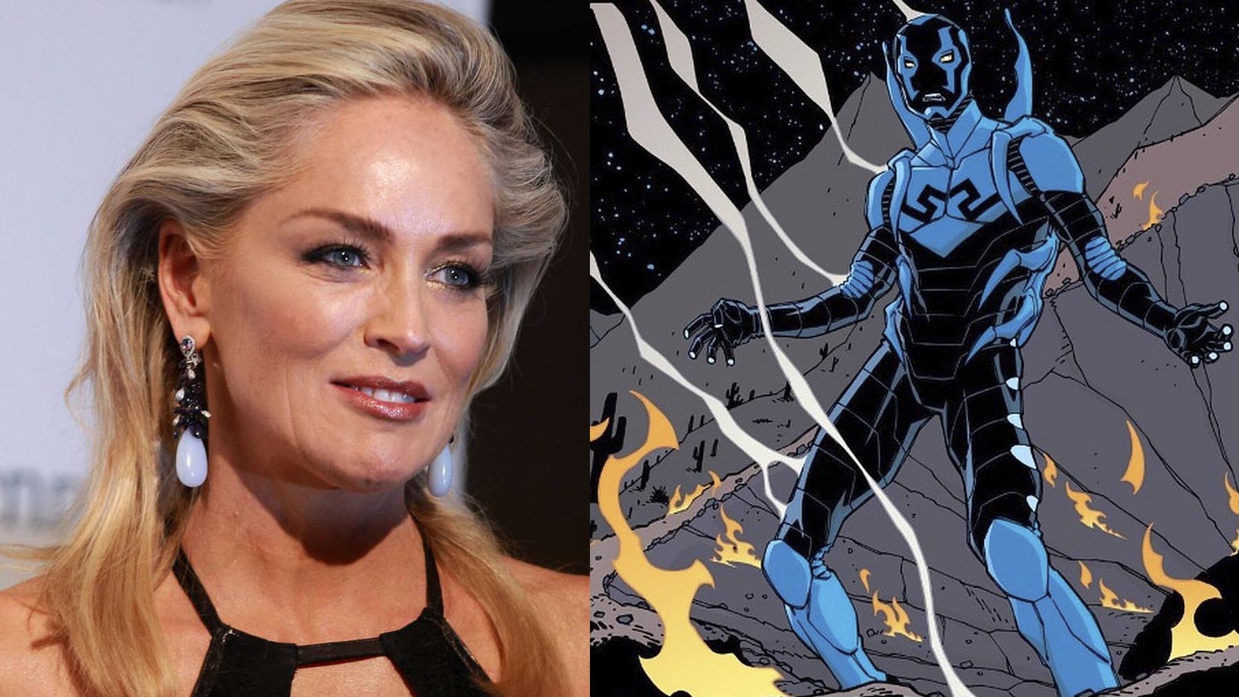 Sharon Stone intentará acabar con Blue Beetle, el héroe de DC