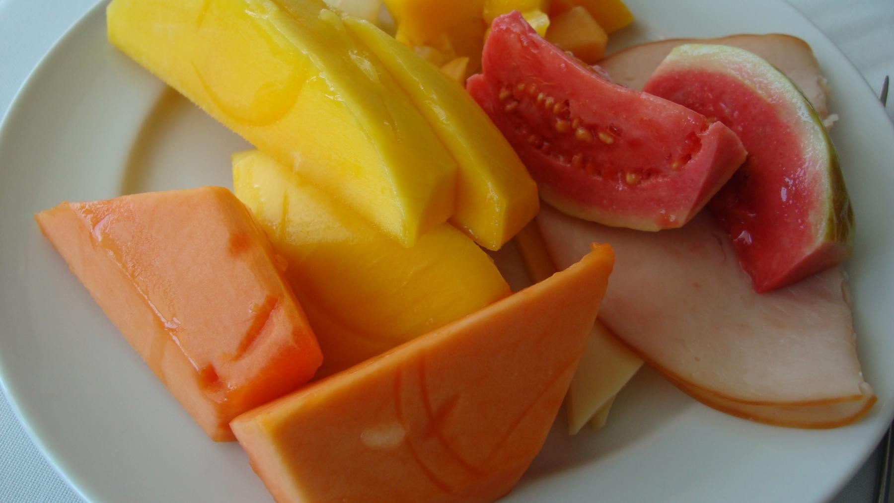 Desayuno con papaya