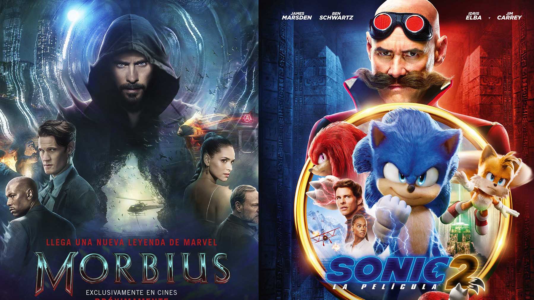 ‘Morbius’ y ‘Sonic 2’ se estrenan este fin de semana en la cartelera