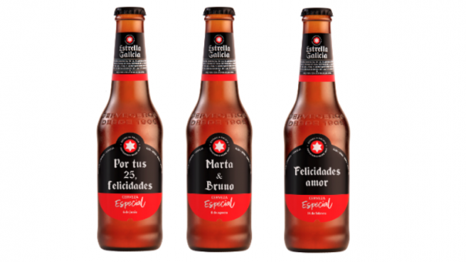 Estrella Galicia brinda la posibilidad de que le digas un te quiero a alguien ¡con etiquetas personalizadas!