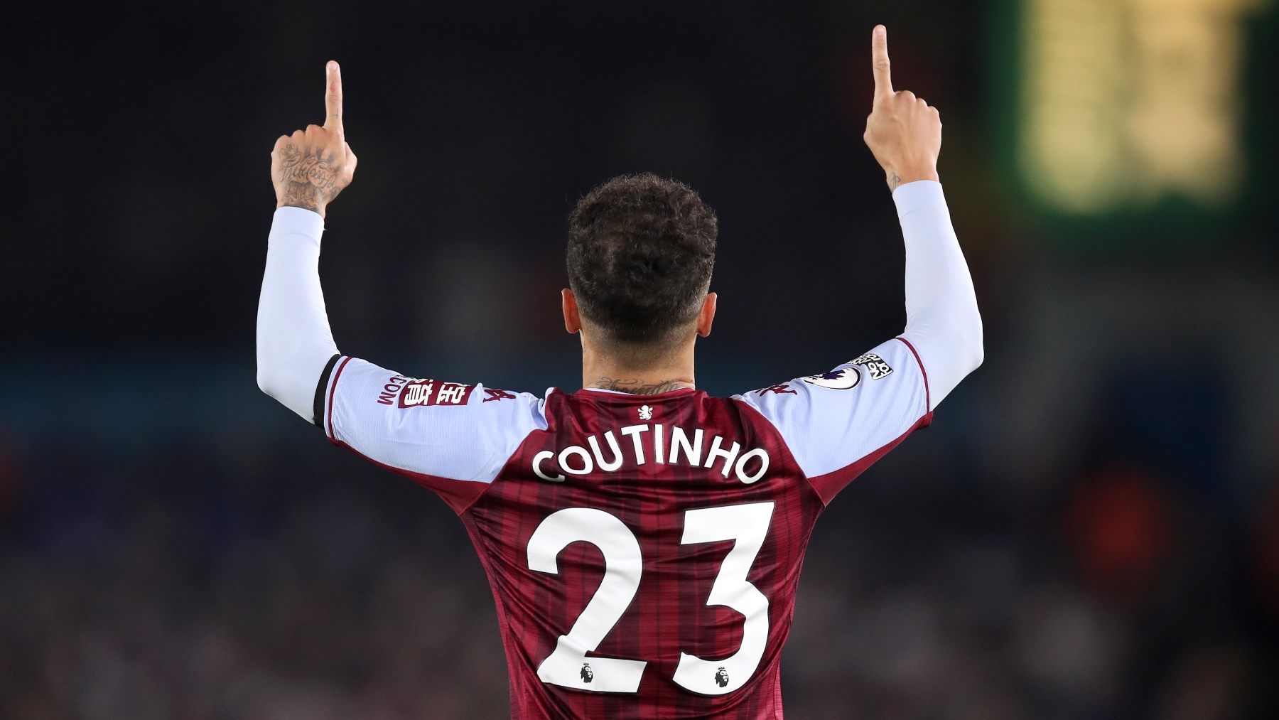 Philippe Coutinho celebra uno de sus goles con el Aston Villa. (Getty)