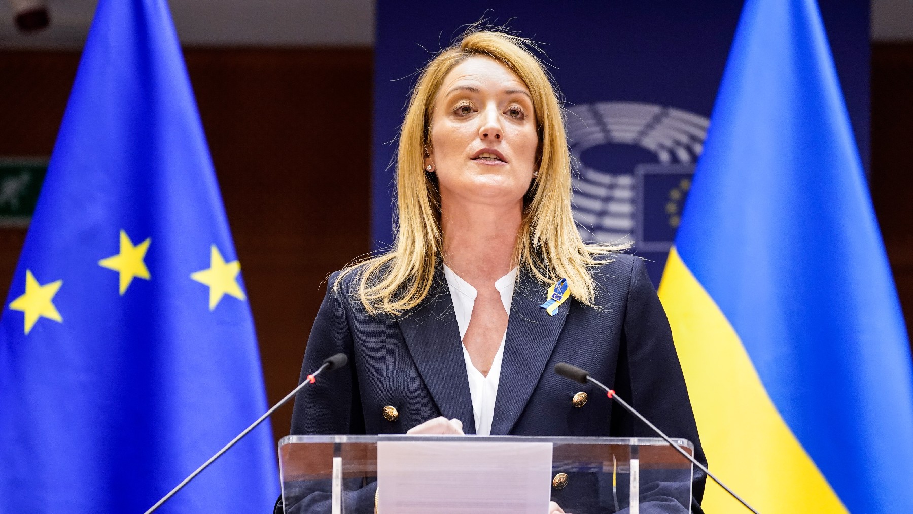 Roberta Metsola, presidenta del Parlamento europeo. (Foto: EP)