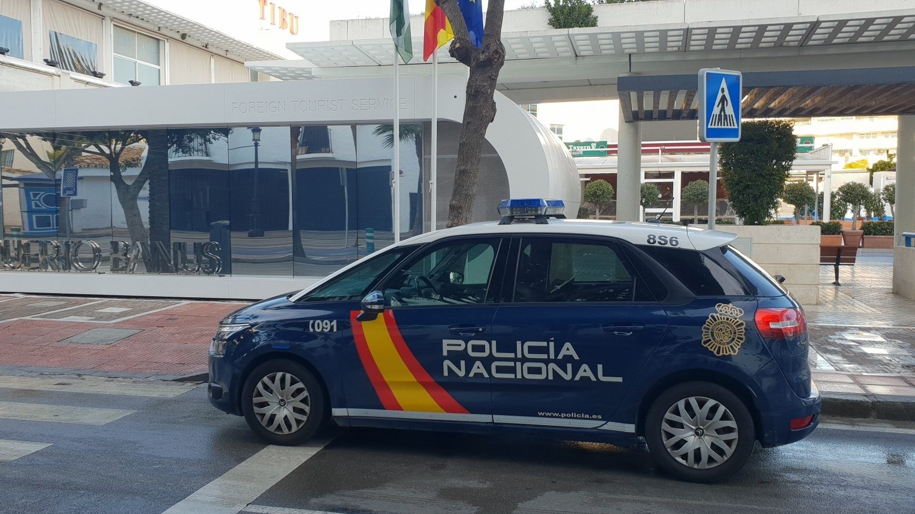 Un vehículo de la Policía Nacional en imagen de archivo.