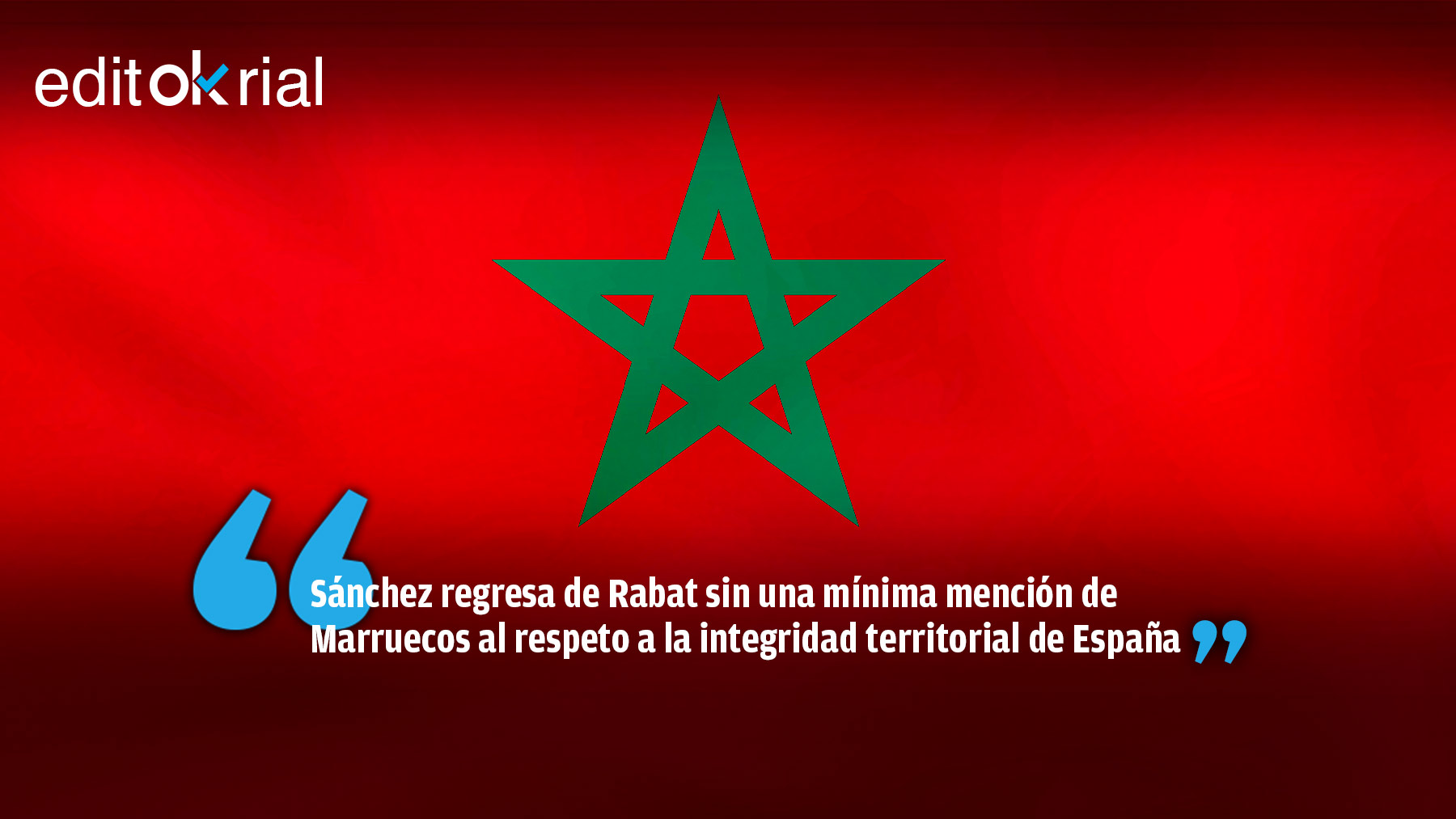 Marruecos toma a Pedro Sánchez por el pito del sereno