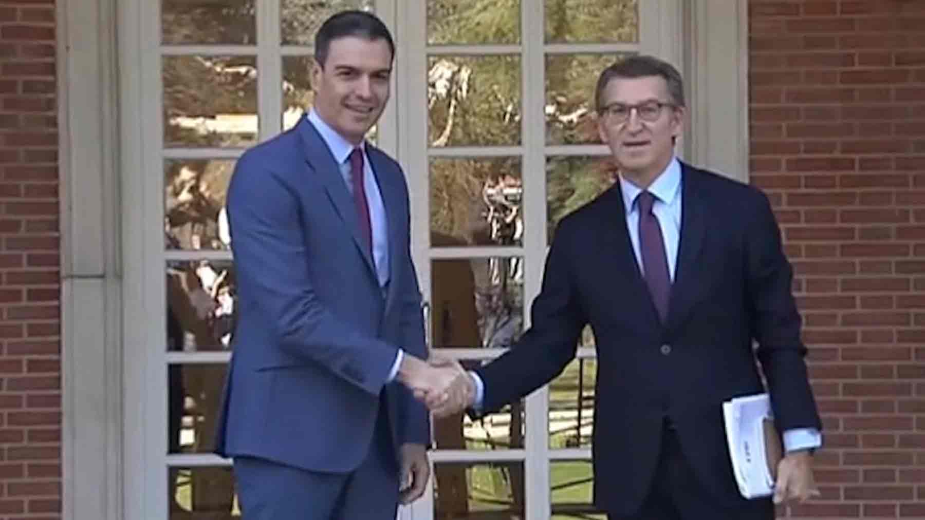 Pedro Sánchez y Alberto Núñez Feijóo