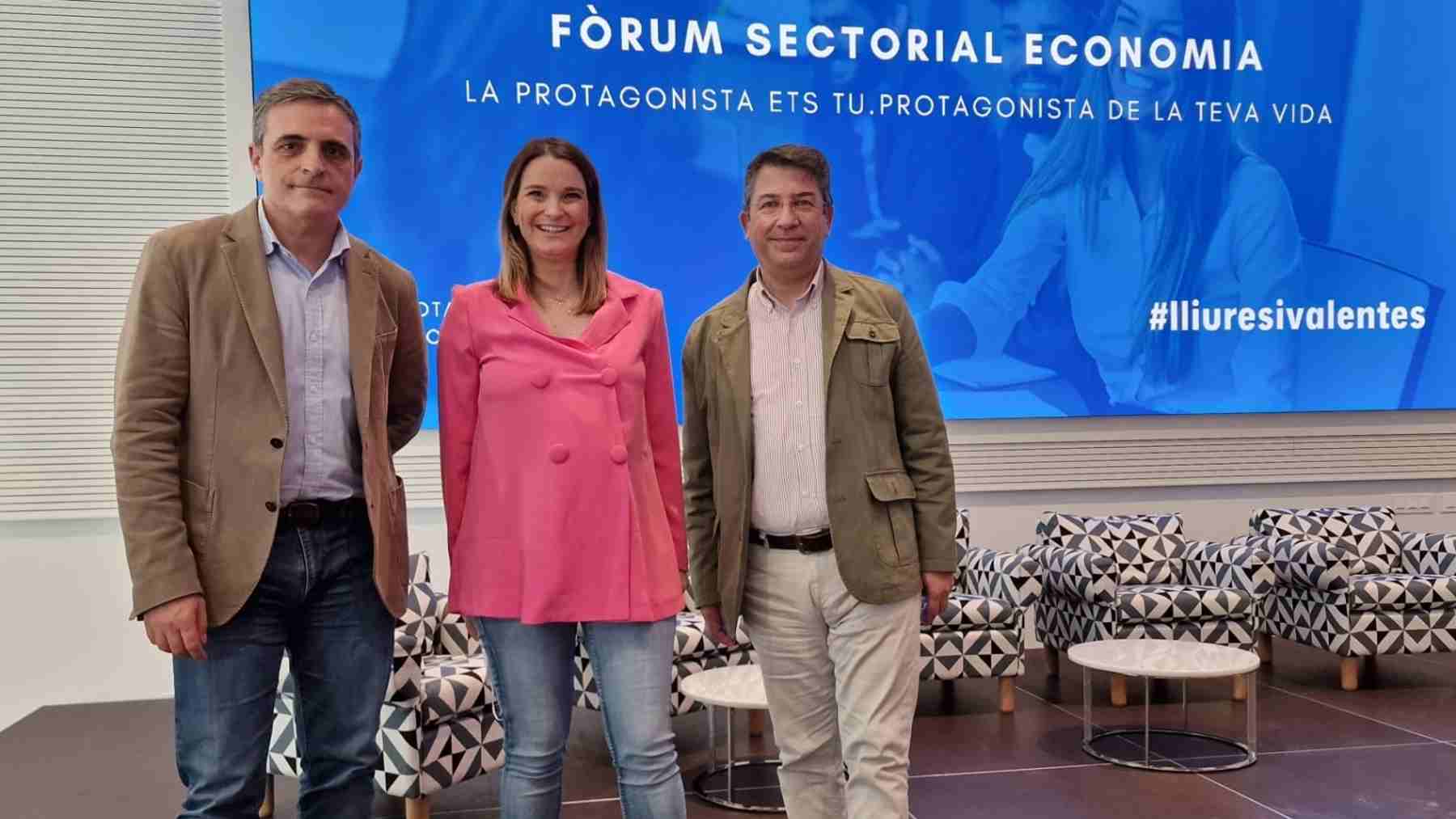 José Vicente Marí, Marga Prohens y Pedro Muñoz.