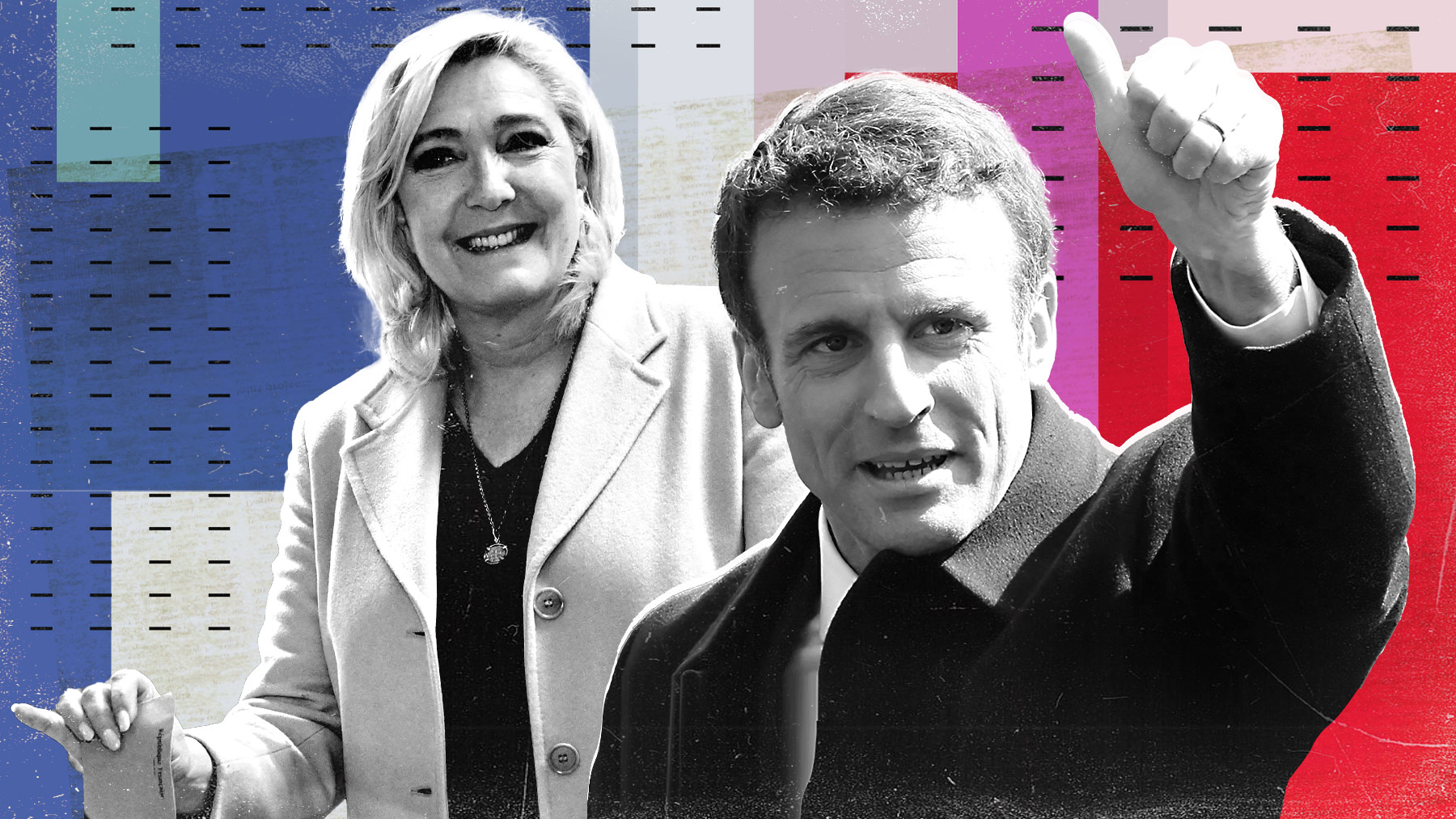 Emmanuel Macron y Marine Le Pen.