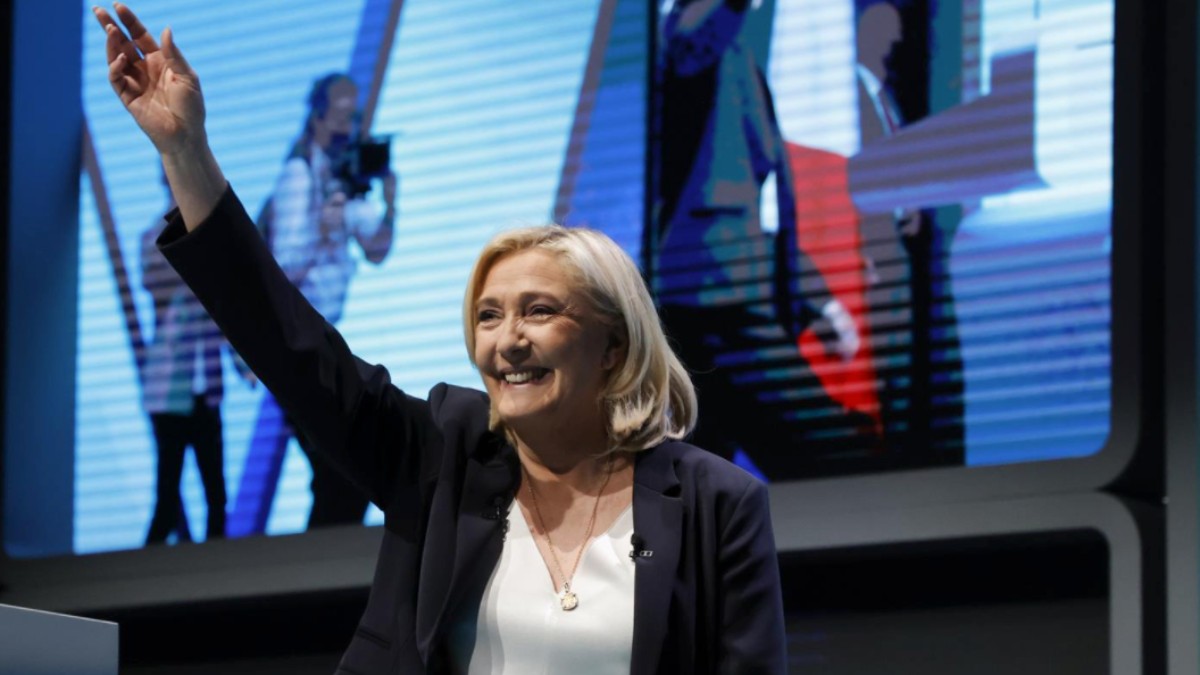 La candidata conservadora, Marine Le Pen.