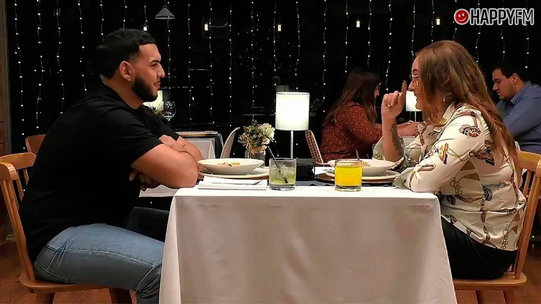 Ahmed y Noelia en ‘First Dates’.