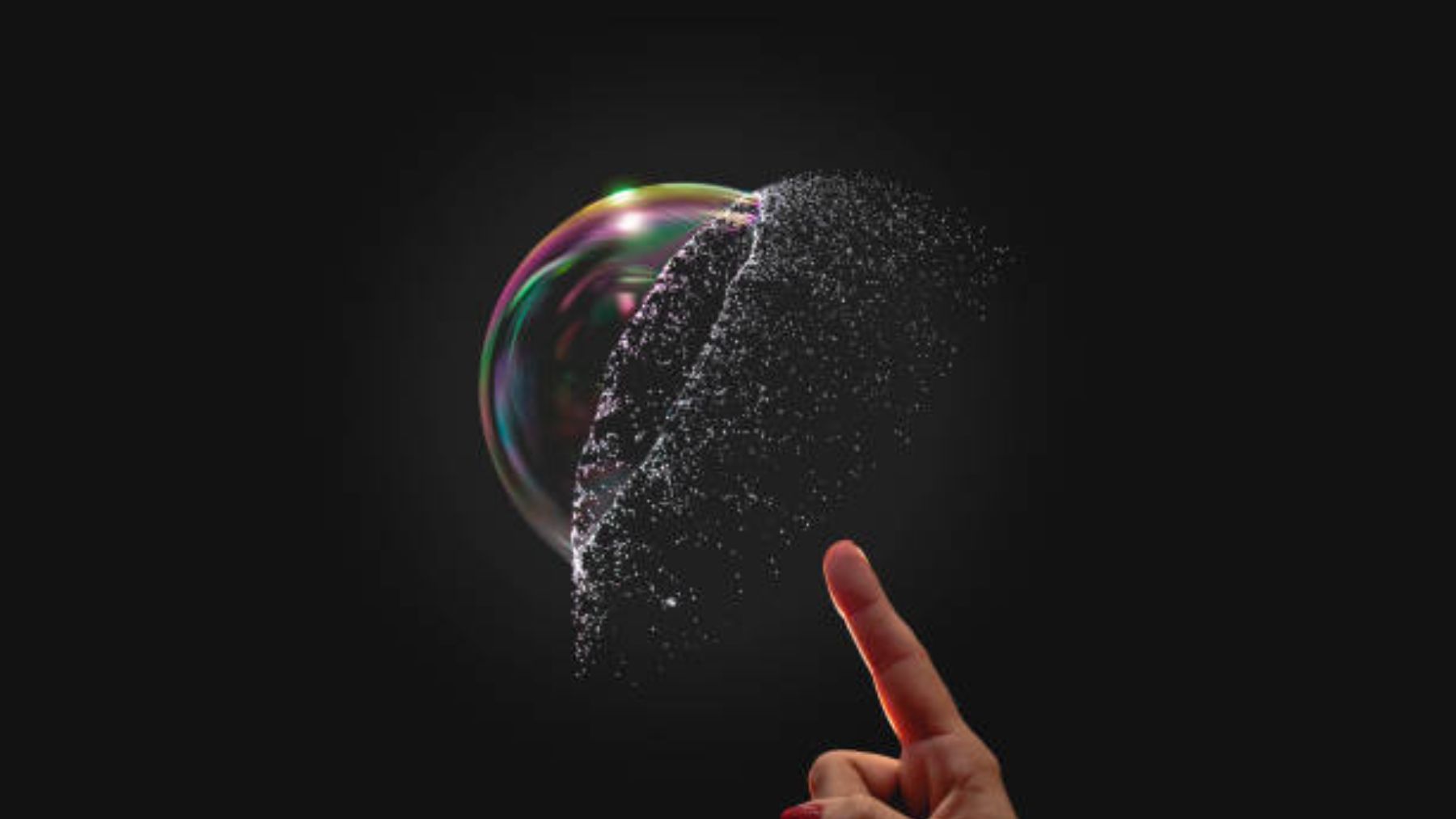 Descubre el motivo por el que la burbuja brilla al estallar