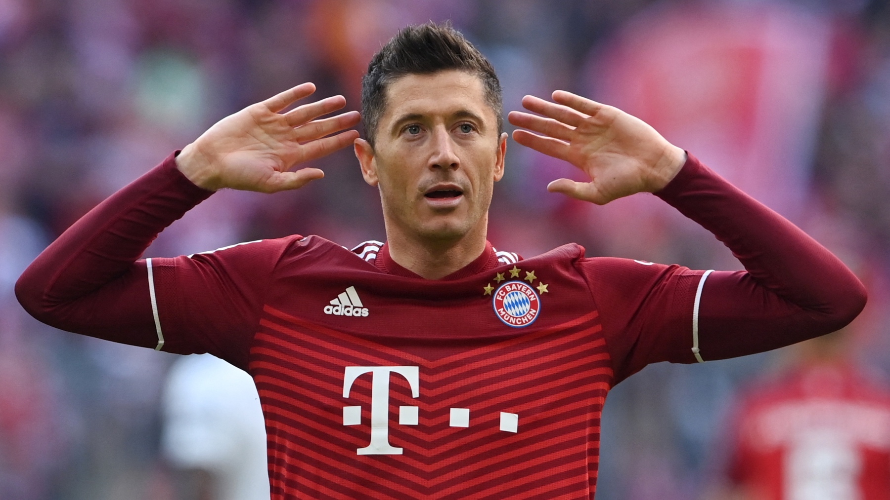 Robert Lewandowski celebra un gol con el Bayern de Múnich. (AFP)