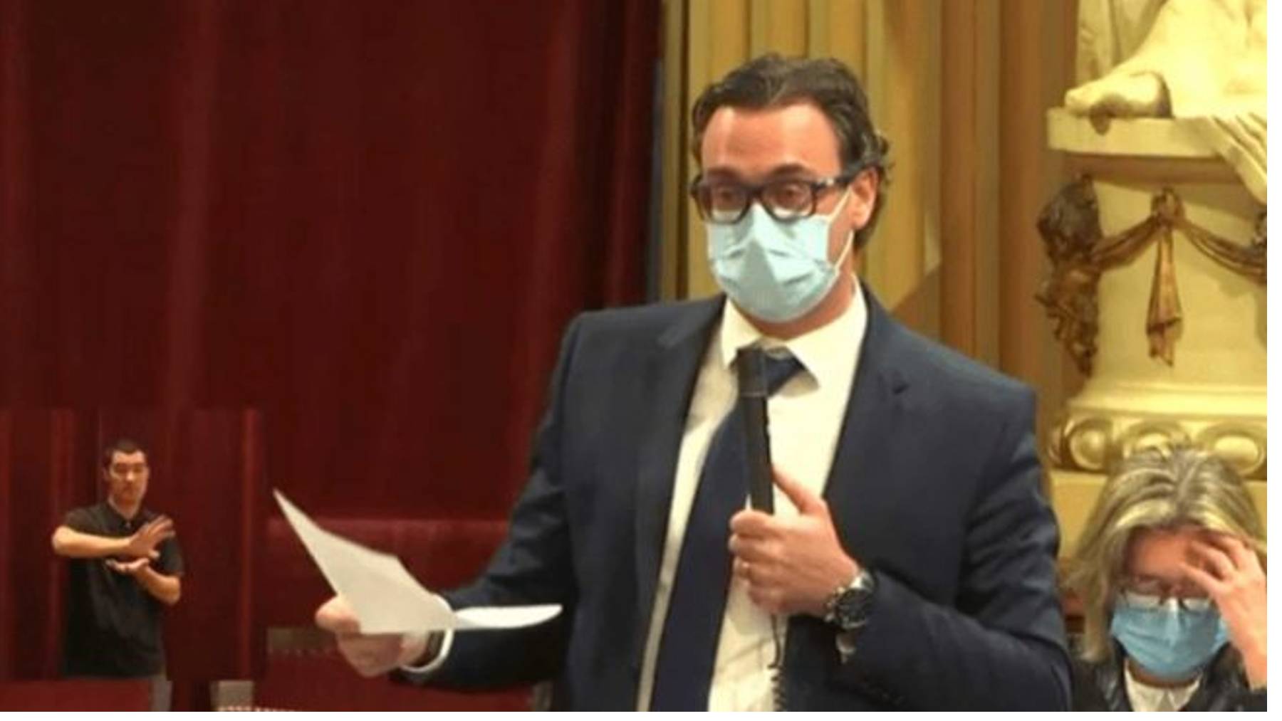 El portavoz del PP, Toni Costa, en el Parlament.