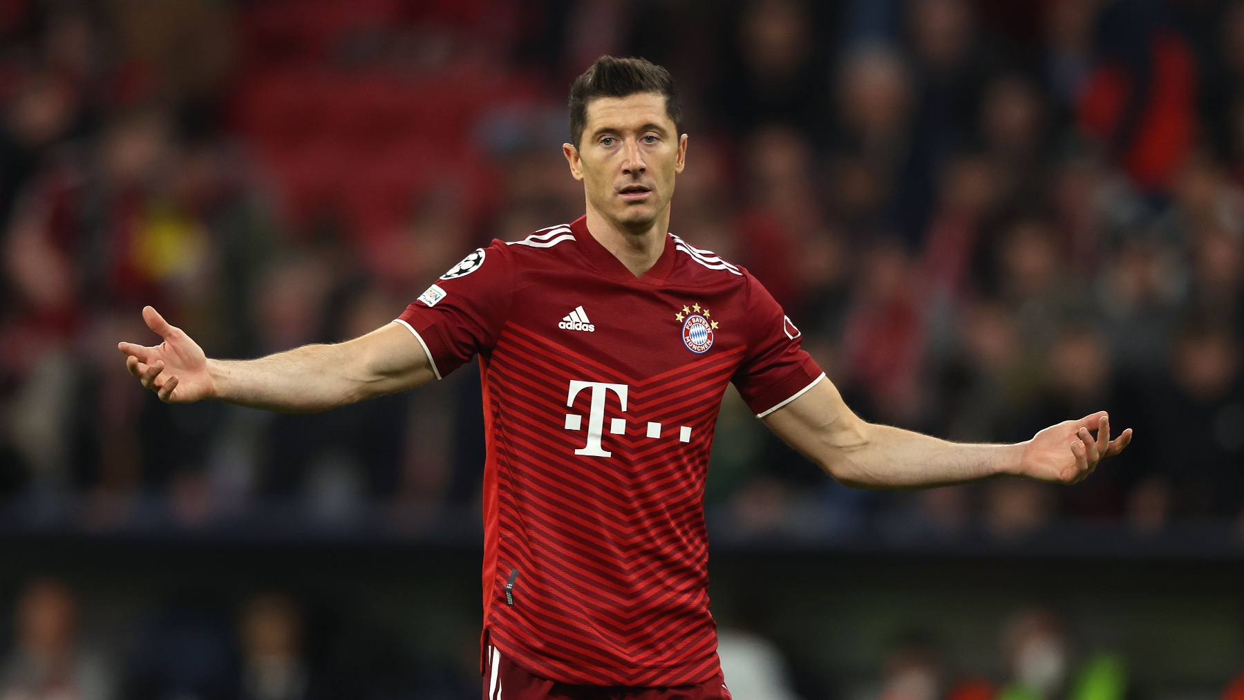 Lewandowski se lamenta con el Bayern. (Getty)