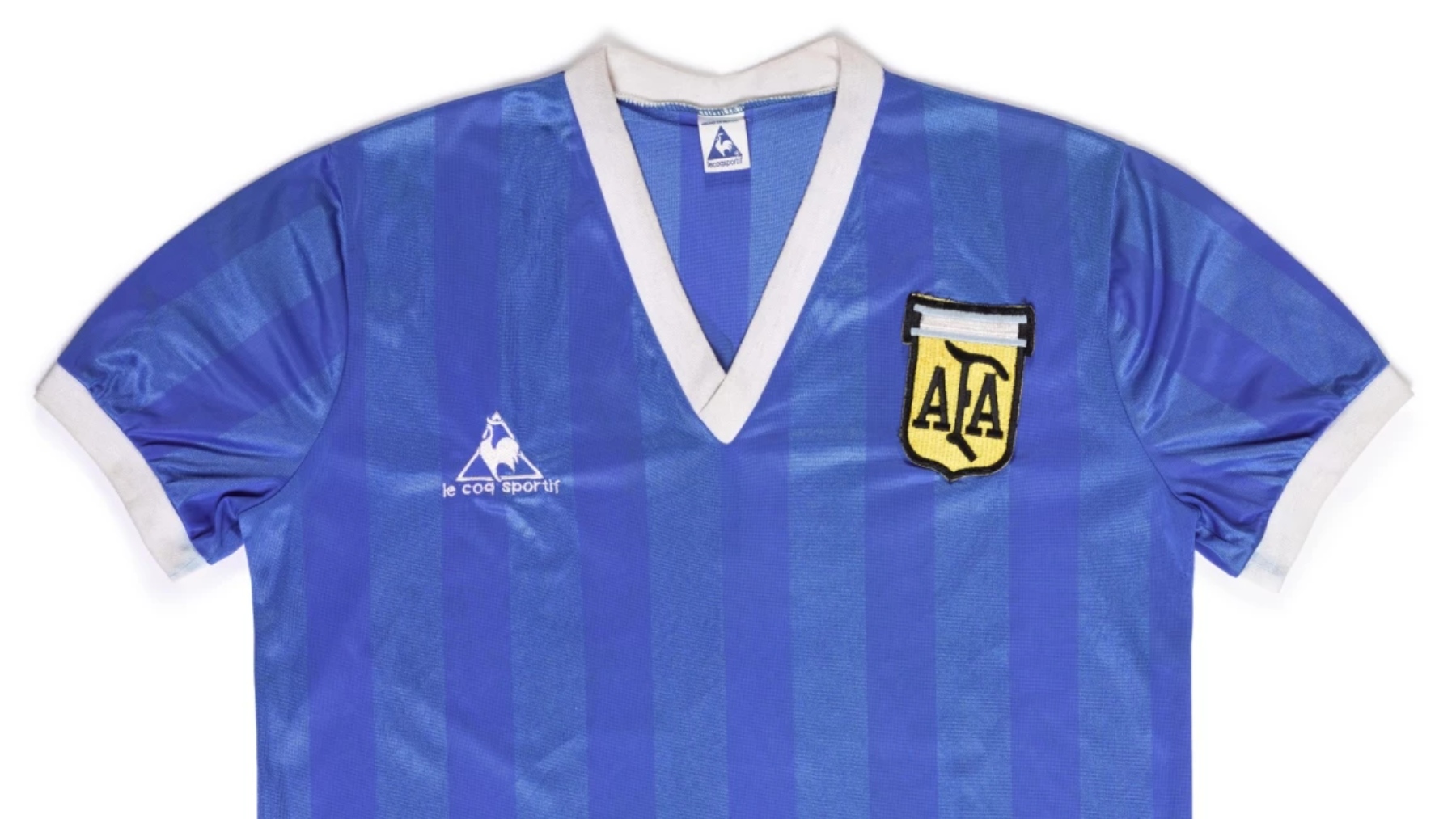 Camiseta de Maradona en México’86. (Sotheby’s)