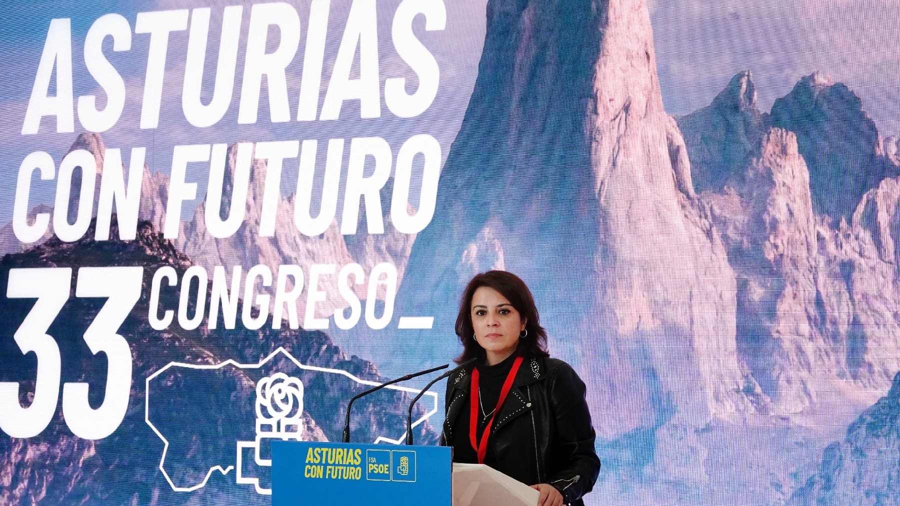 Lastra en el congreso del PSOE de  Asturias. (Foto: PSOE)