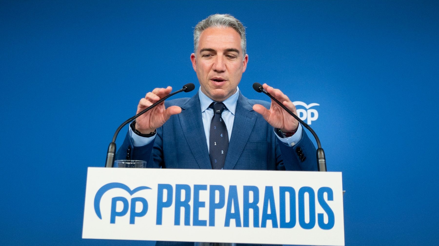 Elías Bendodo, coordinador general del PP y portavoz de la Junta de Andalucía (ALBERTO ORTEGA / EUROPA PRESS).