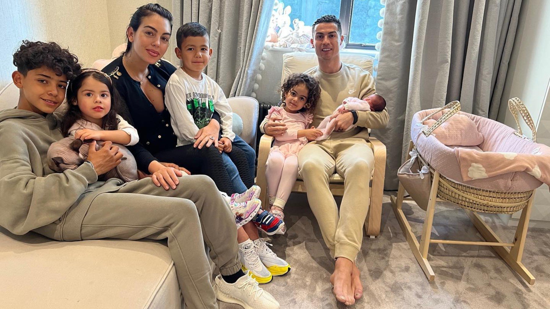 La familia de Cristiano y Georgina.