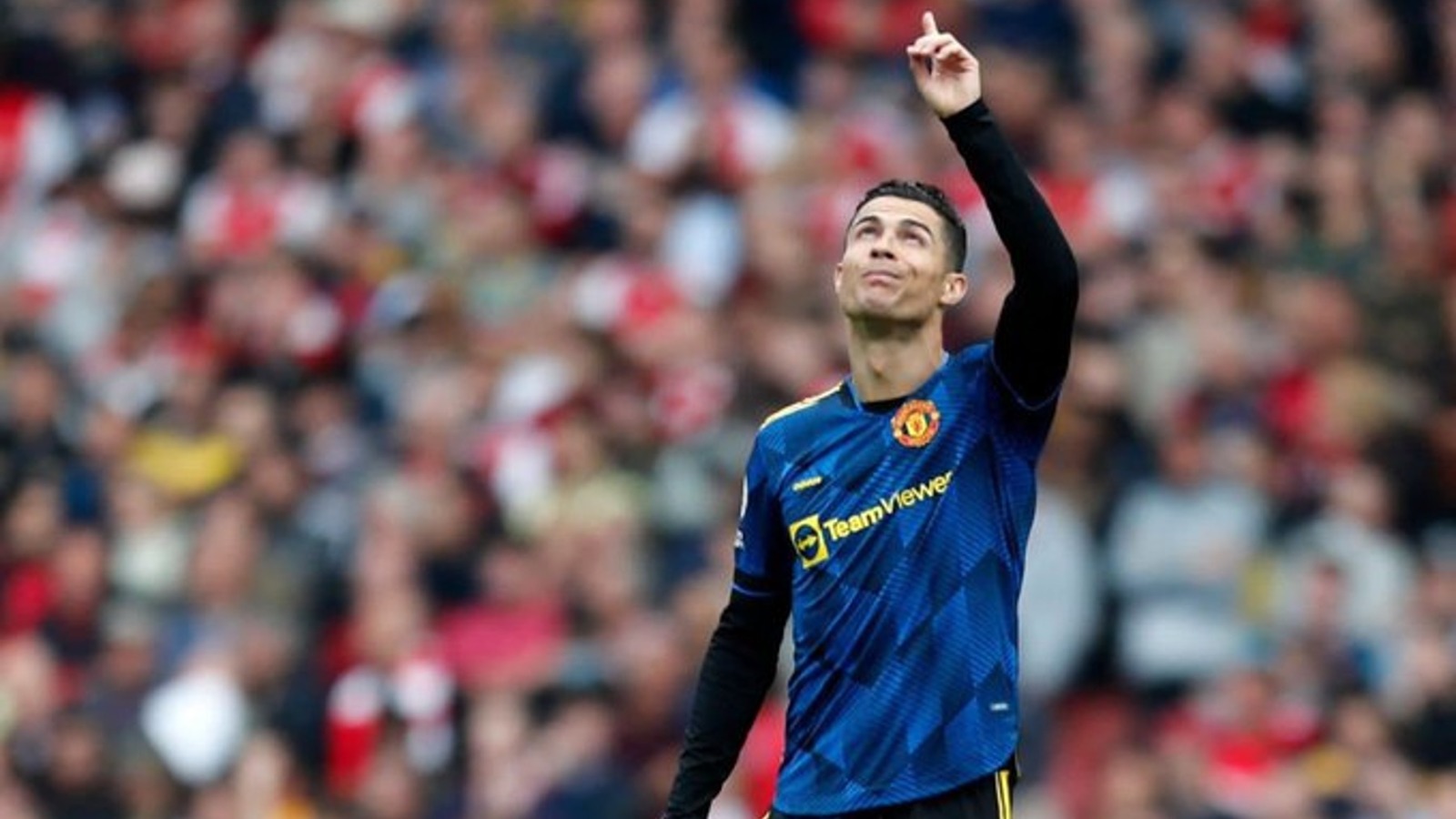 Cristiano Ronaldo celebra el gol del Manchester United.