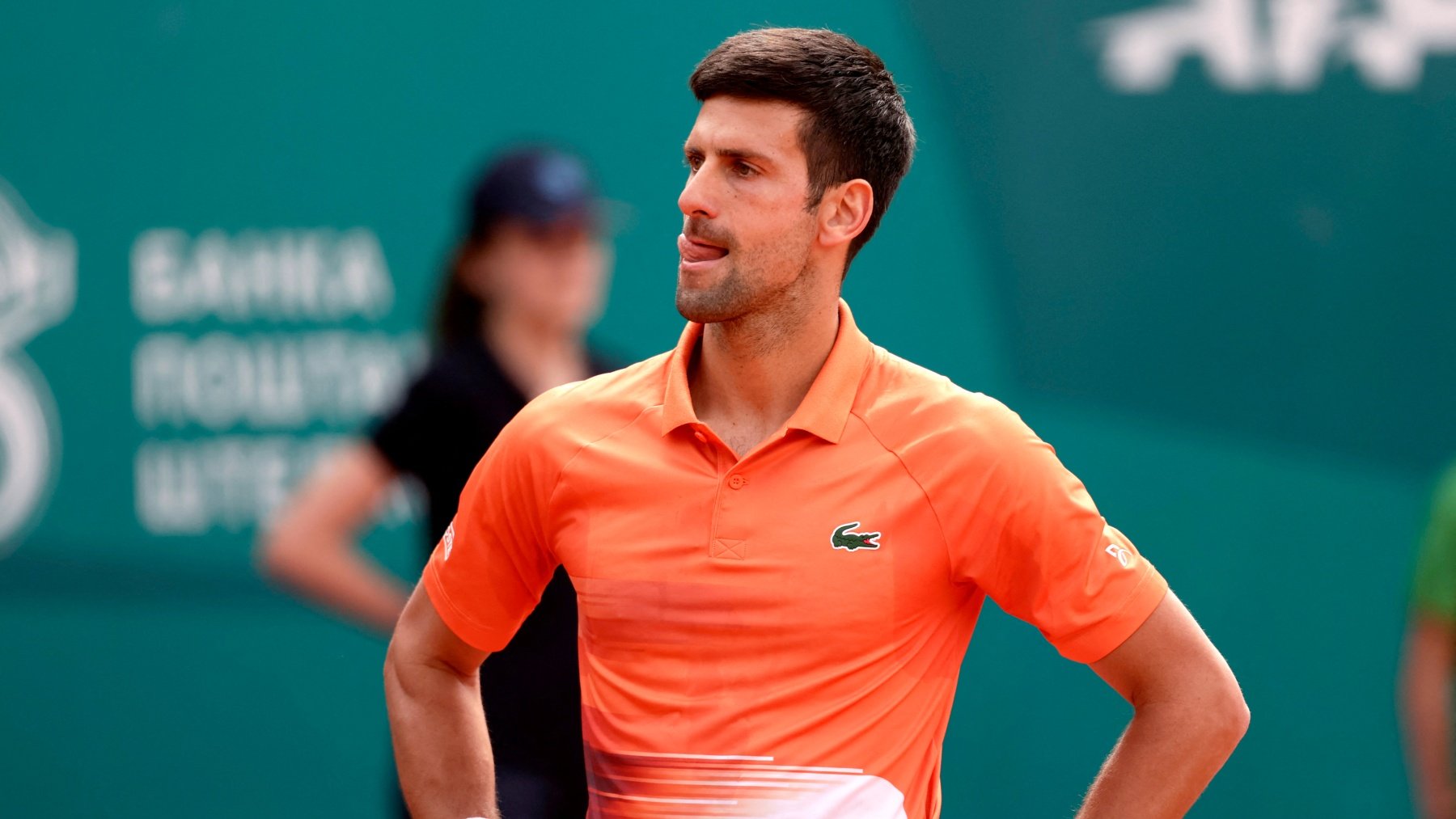 Djokovic se lamenta en la final. (AFP)