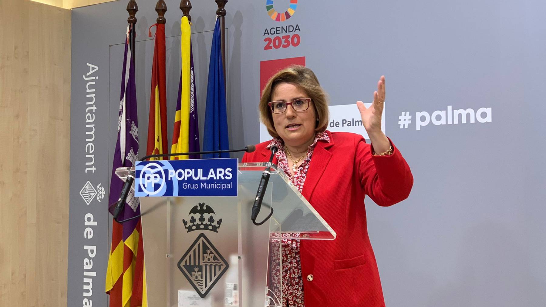 Mercedes Celeste, portavoz del PP en el Ayuntamiento de Palma.