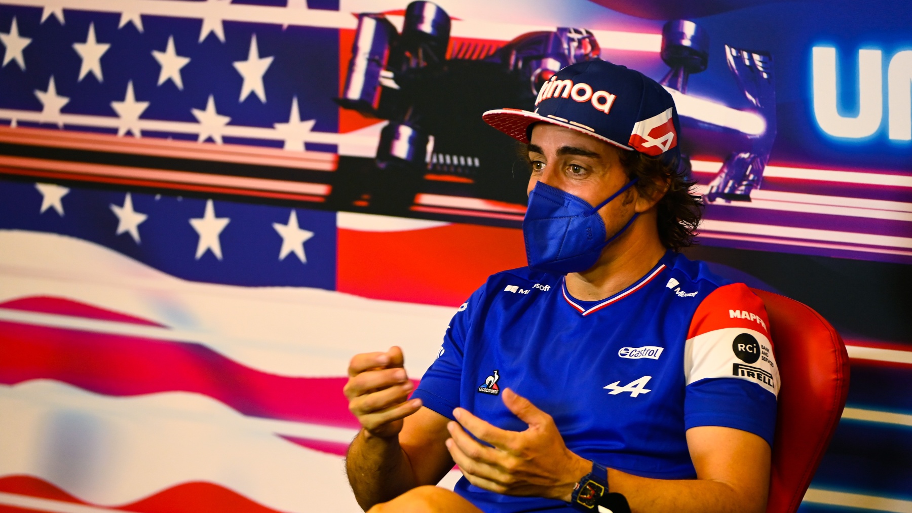 Fernando Alonso en el Circuito de Las Américas de Austin. (Getty)