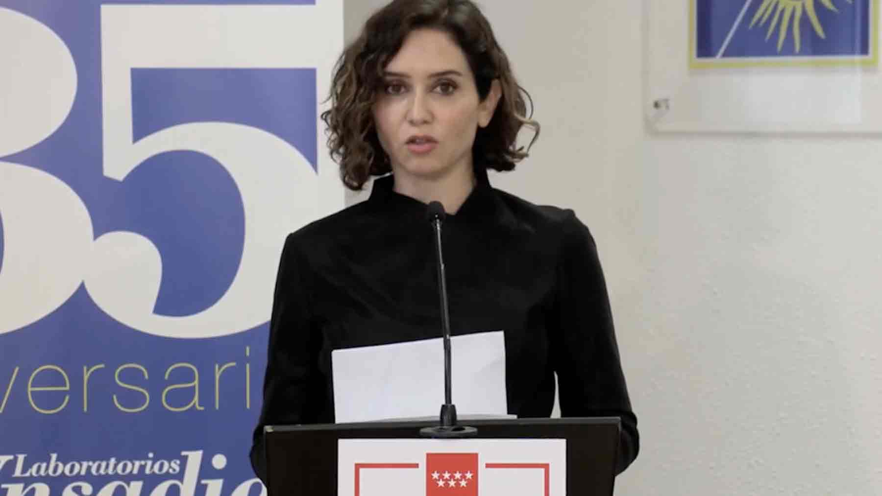 La presidenta de la Comunidad de Madrid, Isabel Díaz Ayuso.