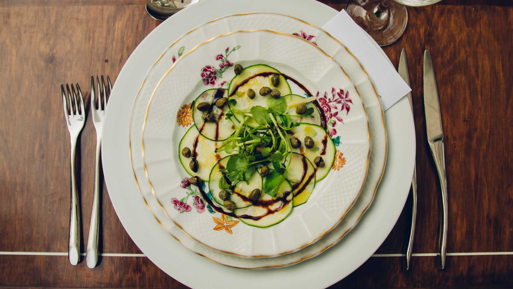 Carpaccio de pepino