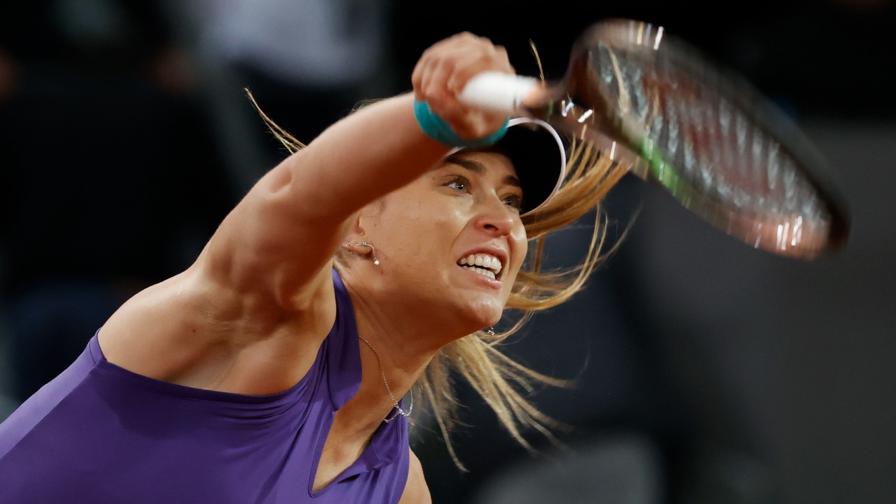 Paula Badosa, en su debut en el Mutua Madrid Open. (EFE)