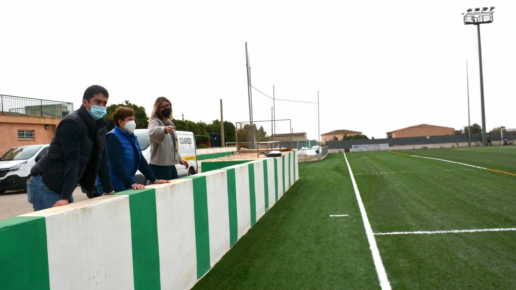 El Ayuntamiento de Santanyí ha renovado el césped del campo de fútbol de S’Alqueria Blanca.